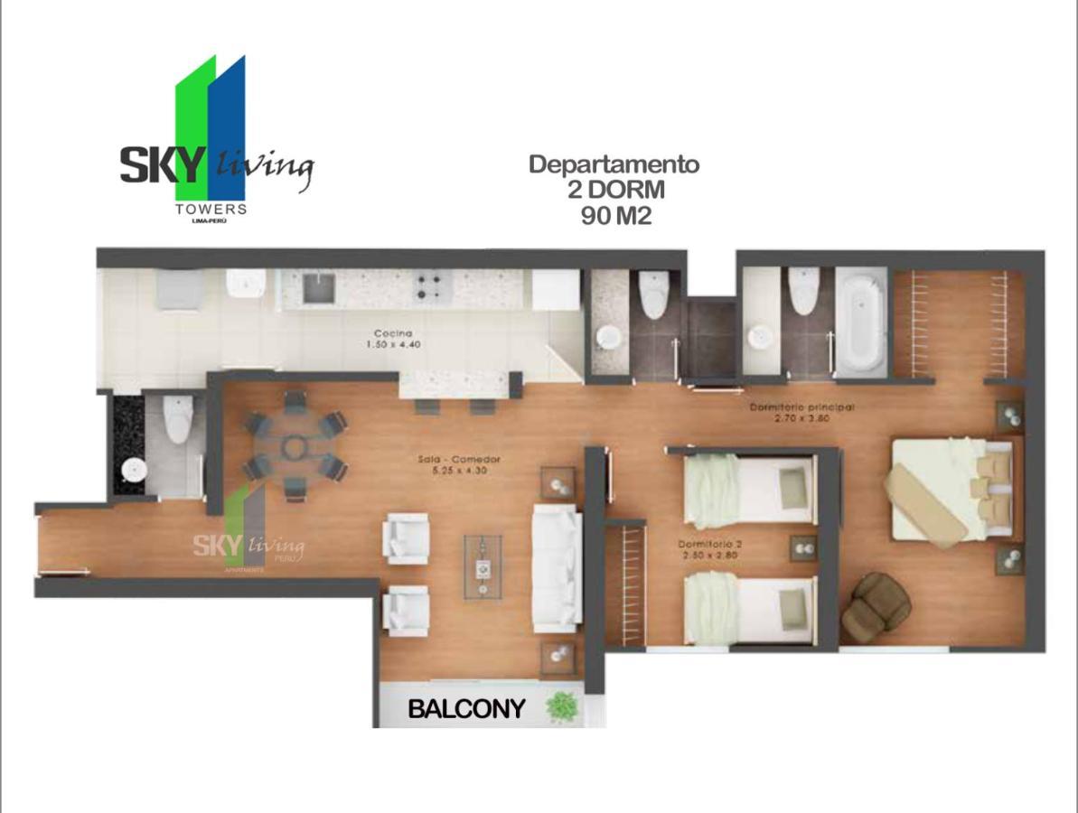 Skyliving Towers Apartments - Peru Lima Exterior foto